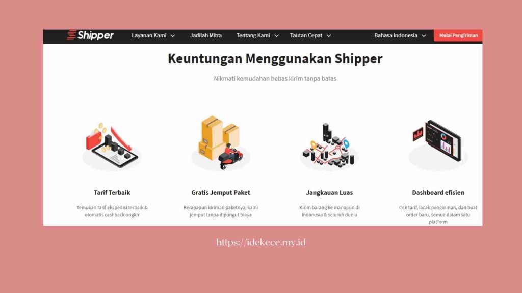 kelebihan jasa pengiringan barang Shipper