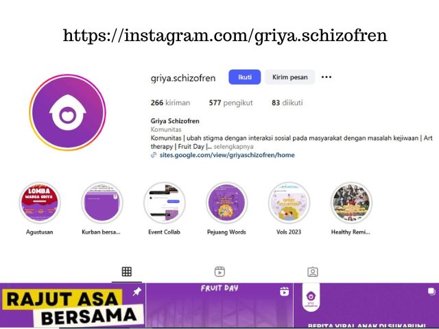 akun Instagram Griya Schizofren