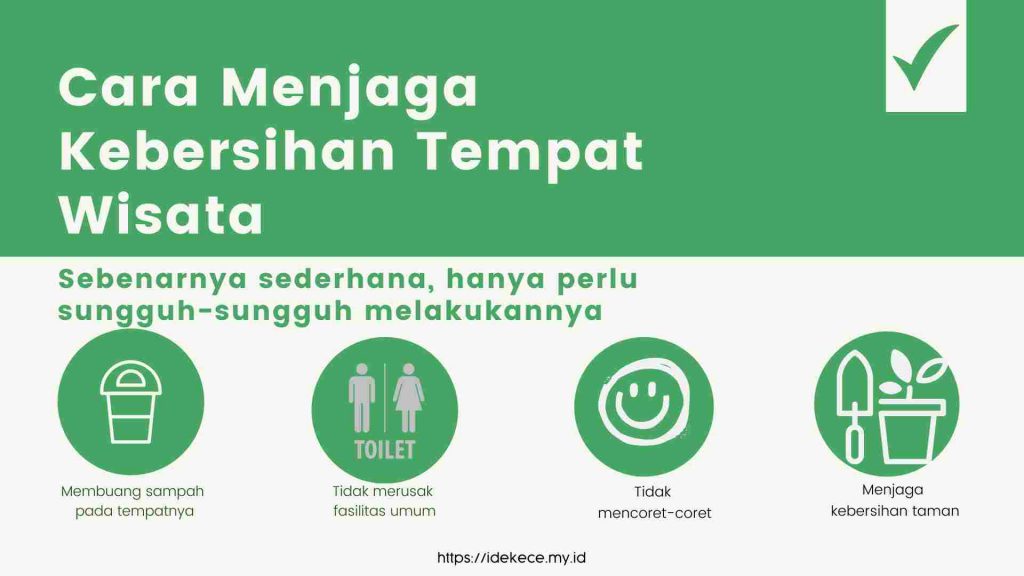 Cara menjaga kebersihan tempat wisata