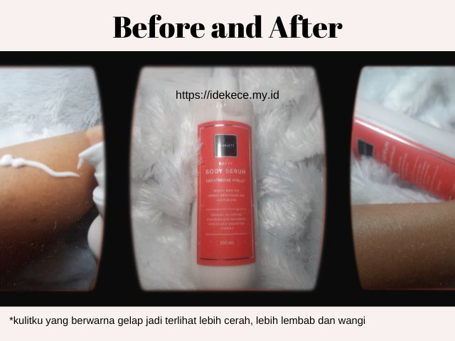 before and after body serum cerathione hyalu