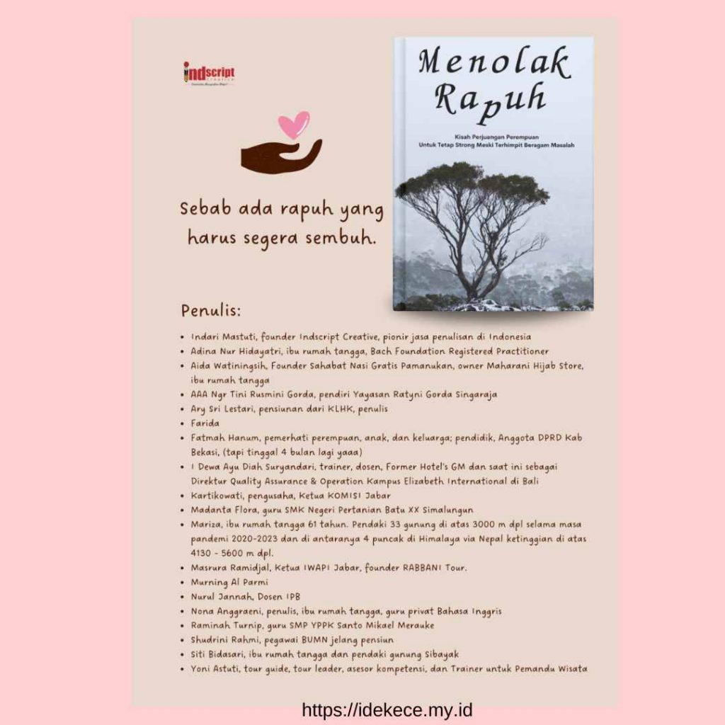 Launching buku antologi  menolak rapuh